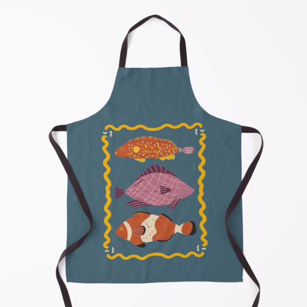 Item preview, Three cute fishes - blue background designed and sold by Vaekra.