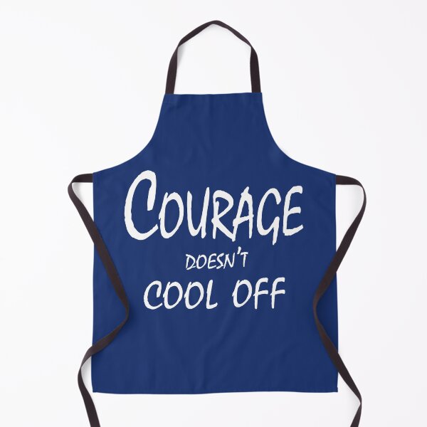 Item preview, Courage Doesn’t Cool Off – Alpha Energy & Resilience Quote Design designed and sold by ArtNestVerse.