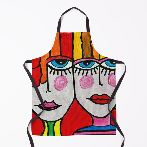 Item preview, Multicolored pop portrait: The Sisters designed and sold by CathPainting.