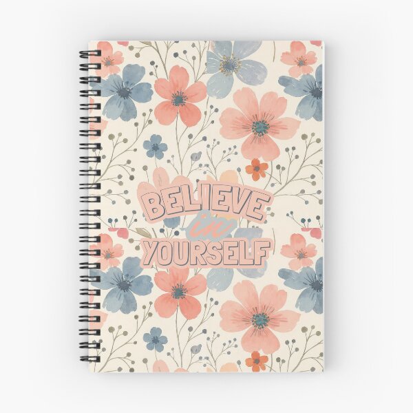 Item preview, Believe in Yourself – Inspirational Floral Quote | Pastel Watercolor Flowers Motivational Design designed and sold by AnjaliRun.
