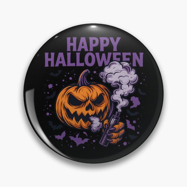 Aperçu de l'œuvre Joyeux Halloween Vape Pumpkin créée et vendue par House of Taste Vape Designs.