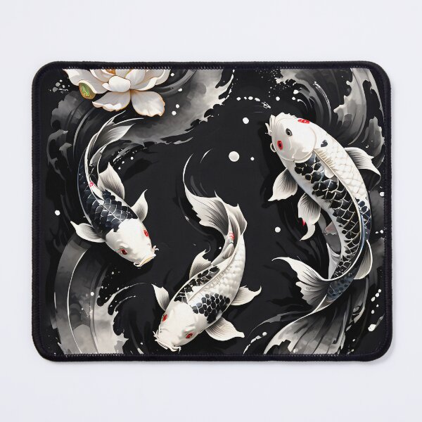 Item preview, Black and white koi swimming in perfect balance. designed and sold by MissYouONLY.