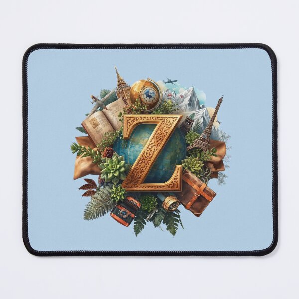 Item preview, Adventure Awaits – Vintage Travel Letter Z Monogram | Zeal, Zenith & Faithful Journey Design designed and sold by AmenAlways.