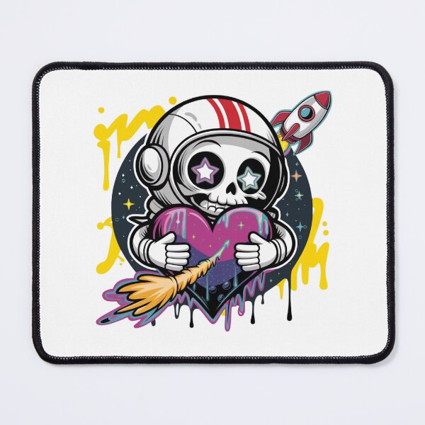 Item preview, Astronaut Skull with Comet Heart designed and sold by WeranovDesign.
