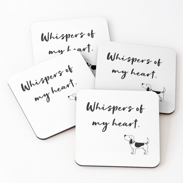 Item preview, Whispers Of My Heart Gentle Beagle Minimal Quote designed and sold by Tong4130.