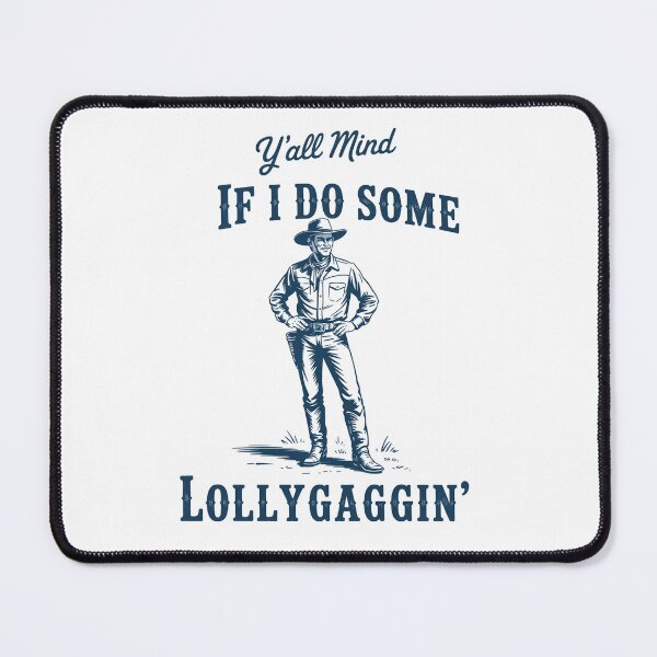 Item preview, Y'All Mind If I Do Some Lollygagging Cowboy Frog designed and sold by SlogariArt.