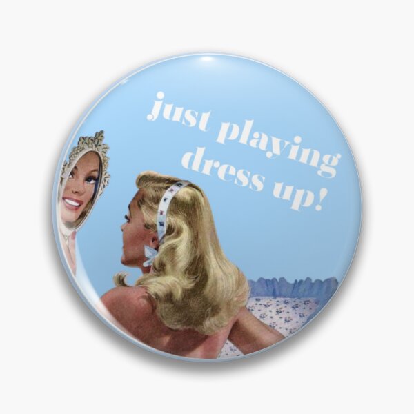 Item preview, "Just Playing Dress Up" Retro Vintage Carolina Blue  designed and sold by clarityabundant.