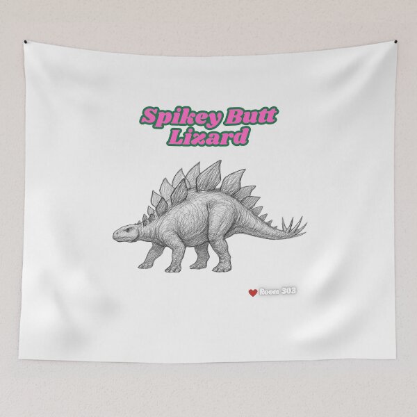 Item preview, Spikey Butt Lizard Stegosaurus Joke designed and sold by Room303Ltd.