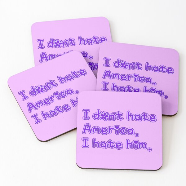 Item preview, I don't hate America - I hate him (purple) designed and sold by Thelittlelord.