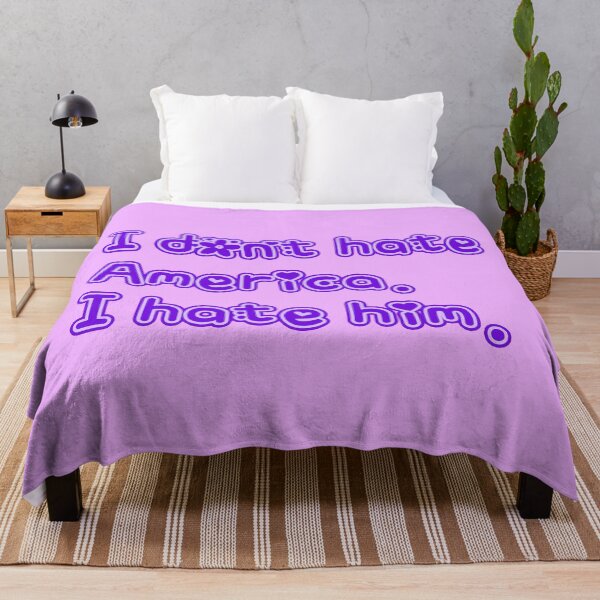 Item preview, I don't hate America - I hate him (purple) designed and sold by Thelittlelord.