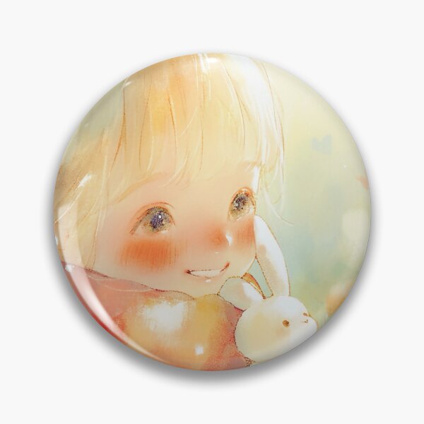 Item preview, Sunny Watercolor Girl and Bunny? designed and sold by SweetSprash.