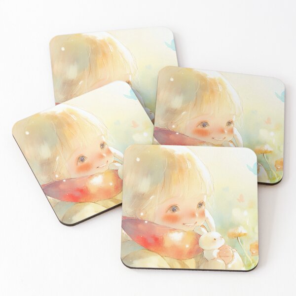 Item preview, Sunny Watercolor Girl and Bunny? designed and sold by SweetSprash.