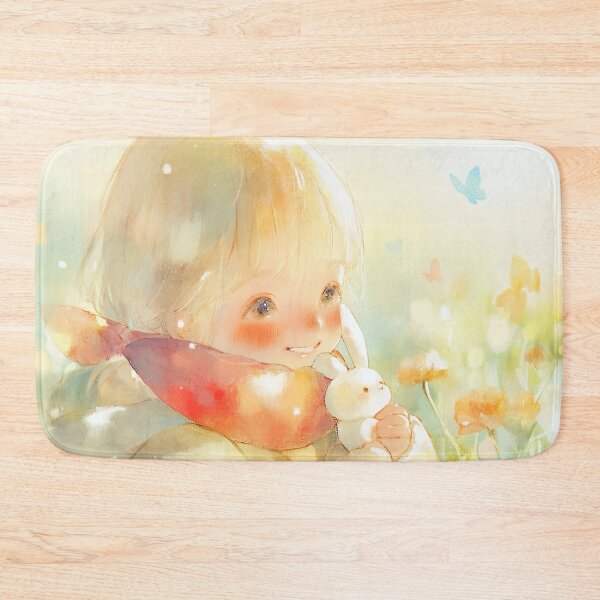 Item preview, Sunny Watercolor Girl and Bunny? designed and sold by SweetSprash.