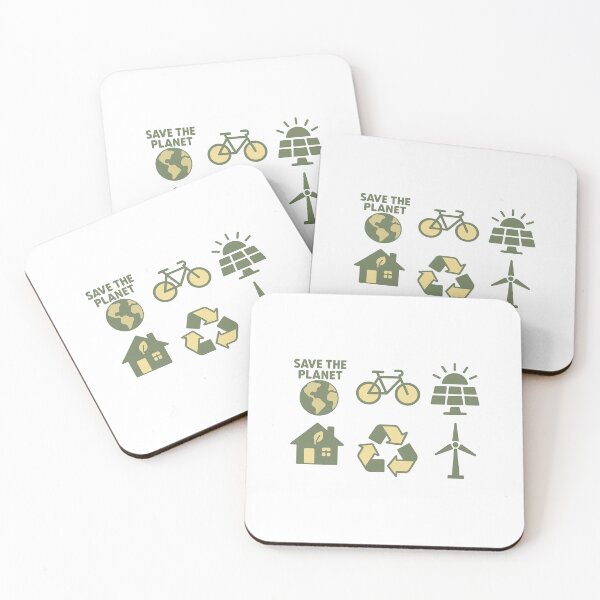 Item preview, Eco icon sets featuring earth, bicycle, solar panel, house, recycle, wind turbine, AI generated designed and sold by dvoevnore.