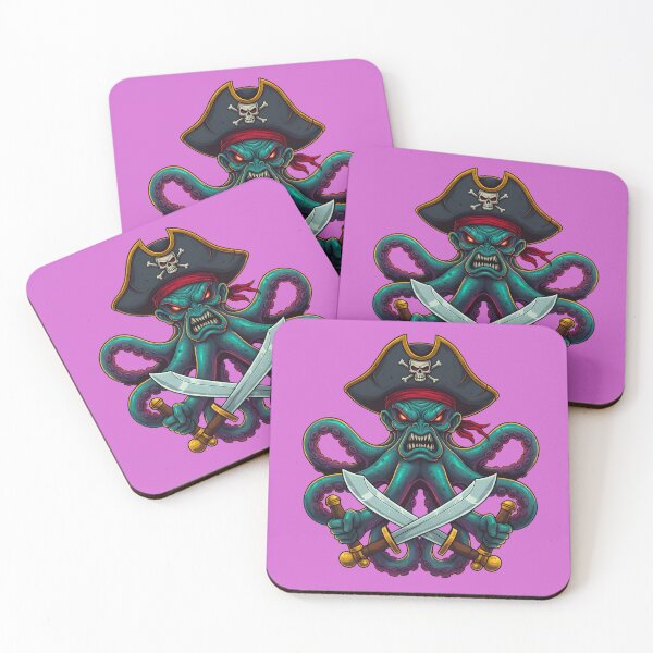 Item preview, A BAD OCTOPUS PIRATE designed and sold by infinitearte.