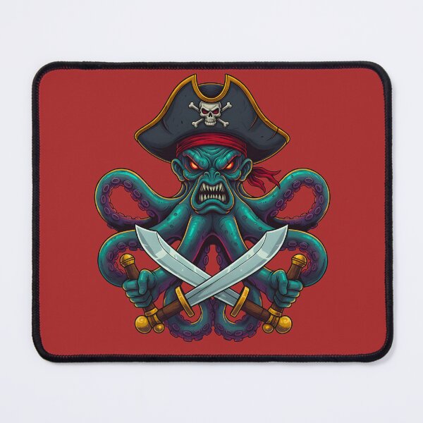 Item preview, A BAD OCTOPUS PIRATE designed and sold by infinitearte.