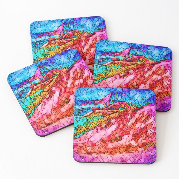 Item preview, HILLS IN STAINED GLASS designed and sold by RiverDeeDesigns.