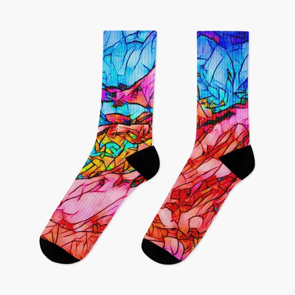 Item preview, HILLS IN STAINED GLASS designed and sold by RiverDeeDesigns.