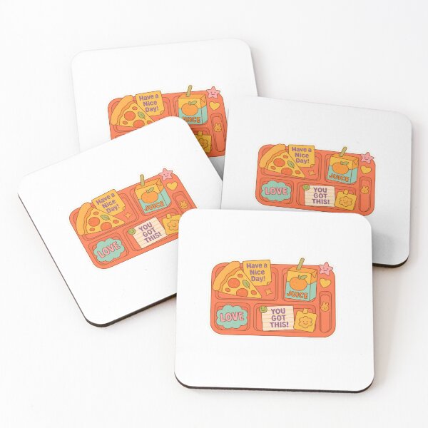 Item preview, Lunchbox illustration with motivational notes and snacks for back to school, AI generated designed and sold by dvoevnore.