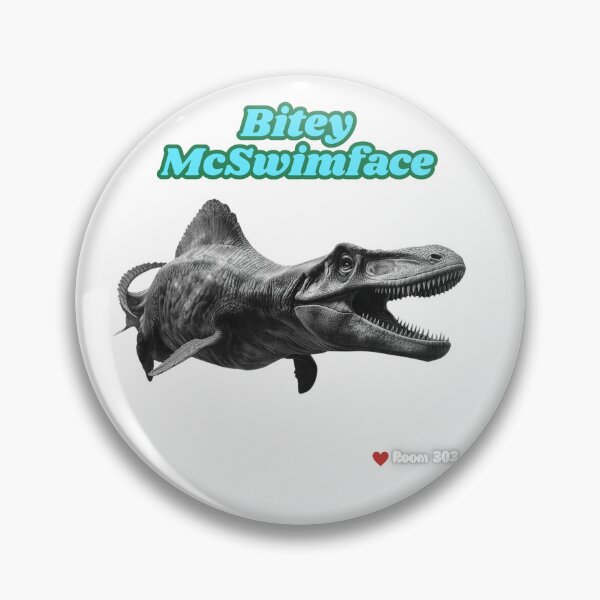 Item preview, Bitey McSwimface Mosasaurus Joke designed and sold by Room303Ltd.