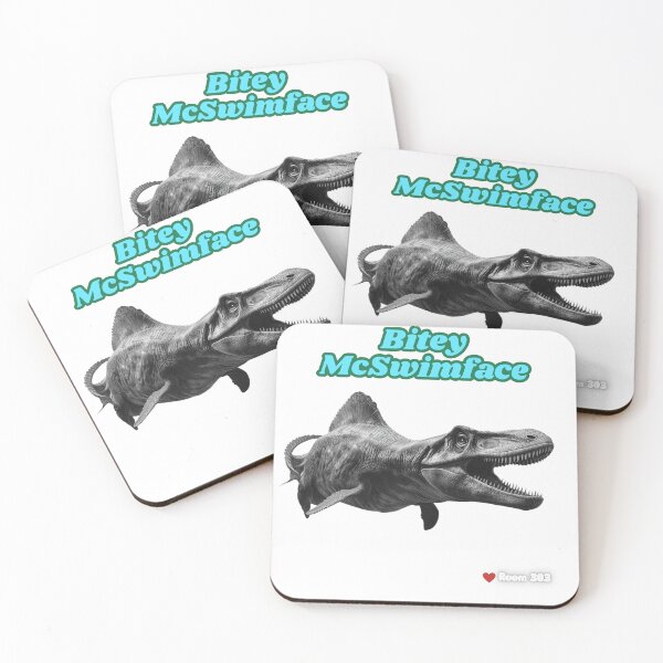 Item preview, Bitey McSwimface Mosasaurus Joke designed and sold by Room303Ltd.