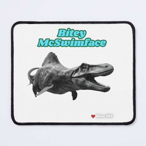 Item preview, Bitey McSwimface Mosasaurus Joke designed and sold by Room303Ltd.