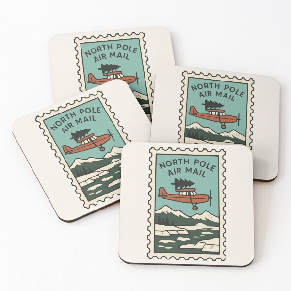 Item preview, Nostalgic Polar Airmail – Vintage Christmas Postage designed and sold by PrintSmithArt.