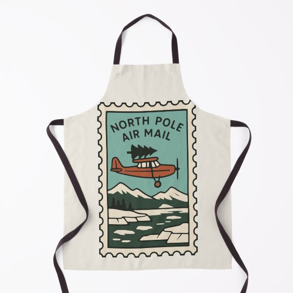 Item preview, Nostalgic Polar Airmail – Vintage Christmas Postage designed and sold by PrintSmithArt.