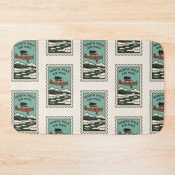 Item preview, Nostalgic Polar Airmail – Vintage Christmas Postage designed and sold by PrintSmithArt.