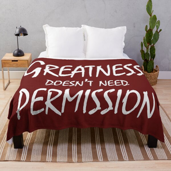 Item preview, Greatness Doesn’t Need Permission – Alpha Mindset & Confidence Quote Design designed and sold by ArtNestVerse.
