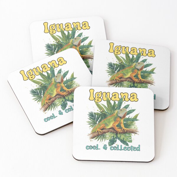 Item preview, Vintage Iguana Art – Cool & Collected Tropical Design | Retro Island Wall Decor designed and sold by Sun Sand & Sea Art.