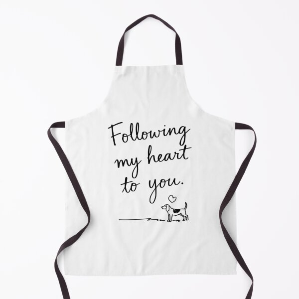 Item preview, Following My Heart To You Minimal Beagle Quote designed and sold by Tong4130.