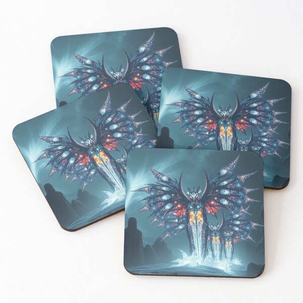 Item preview, Celestial Beasts – Between icy wings, glowing cores & surreal mountain silence designed and sold by FotoworldEdel.