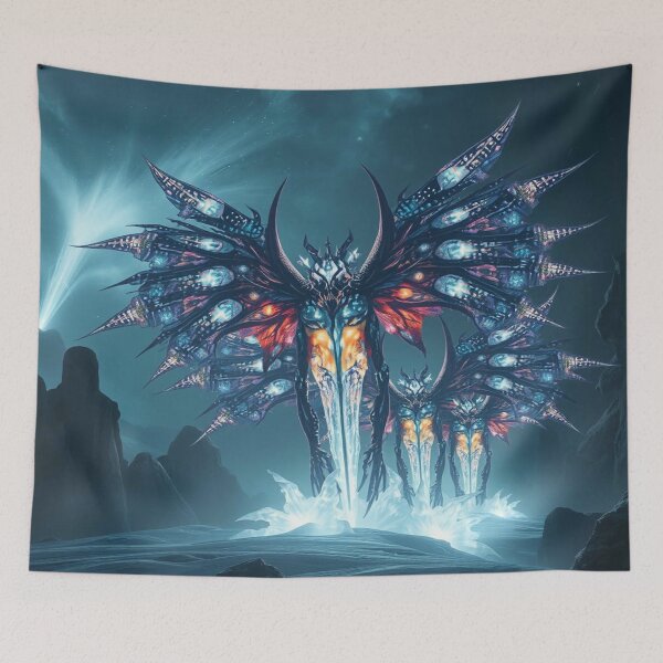 Item preview, Celestial Beasts – Between icy wings, glowing cores & surreal mountain silence designed and sold by FotoworldEdel.
