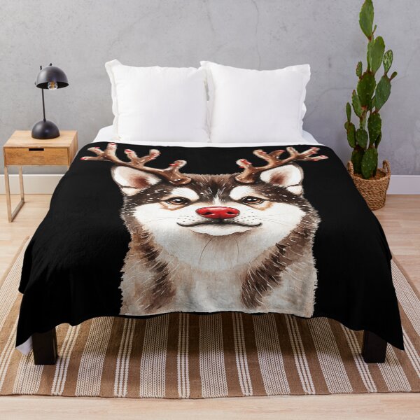 Item preview, Akita Reindeer Christmas Lights Dog Lover Xmas Pajama designed and sold by WayTBeenkenArt.