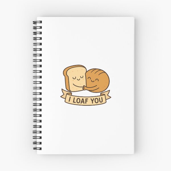 Item preview, Food Puns I Loaf You designed and sold by LowEffortClub.