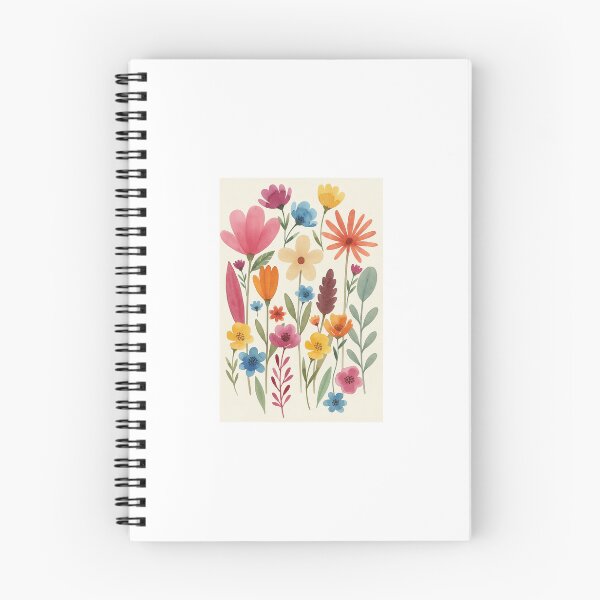 Item preview, Pintura boho de acuarela - flores de los campos designed and sold by limecaptures.