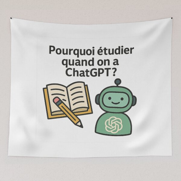 Item preview, Pourquoi étudier quand on a ChatGPT ? | Why Study When You Have ChatGPT? designed and sold by JonathanP514.