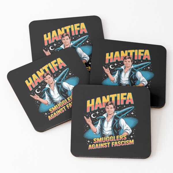 Item preview, ANTIFA HANTIFA Space Smuggler Solo Star Space Political No Kings designed and sold by w1ckerman.