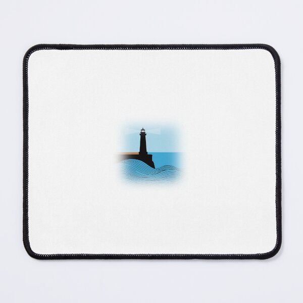 Item preview, Minimal Lighthouse and Ocean Waves designed and sold by Le Grand Requin.