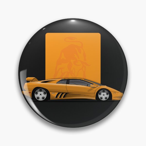 Item preview, Lambo Diablo Orange illustration designed and sold by blackdogshop.