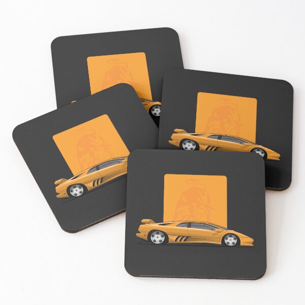 Item preview, Lambo Diablo Orange illustration designed and sold by blackdogshop.