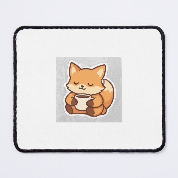 Item preview, Cute Fox with Coffee Cup — Kawaii Cozy Animal Sticker designed and sold by Eugeniia25.