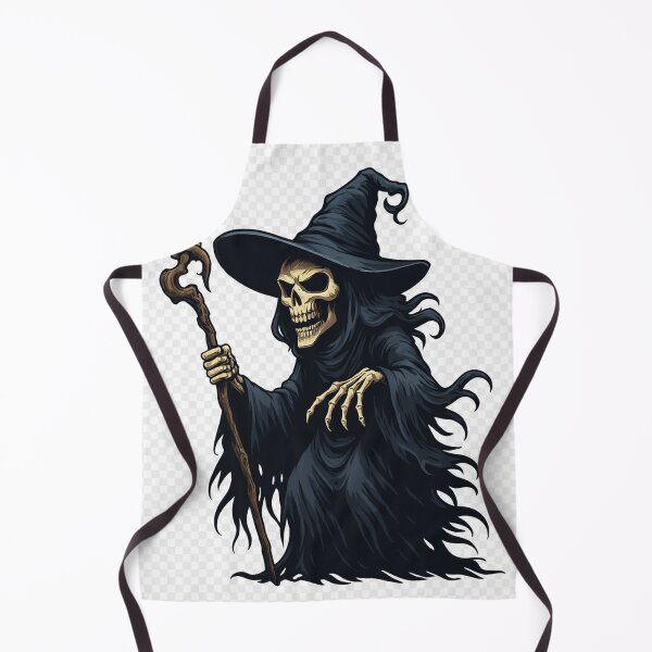 Item preview, Dark Skeleton Witch – Creepy Halloween Artwork designed and sold by FraktalMoods.
