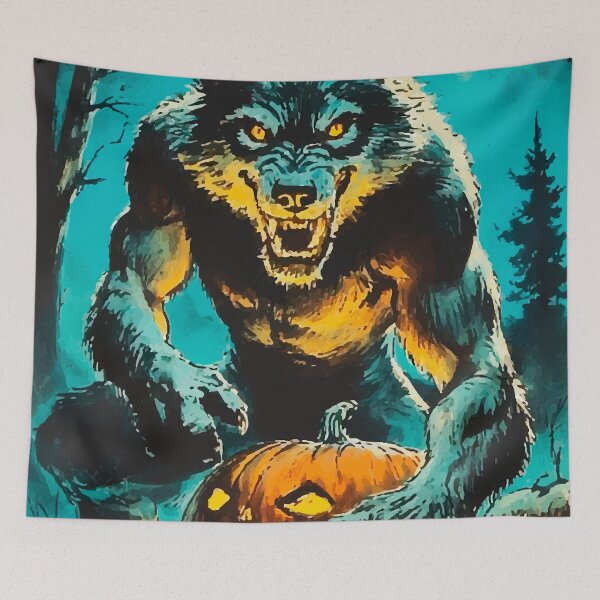 Item preview, Halloween Vintage Wolfman designed and sold by Maioriz.