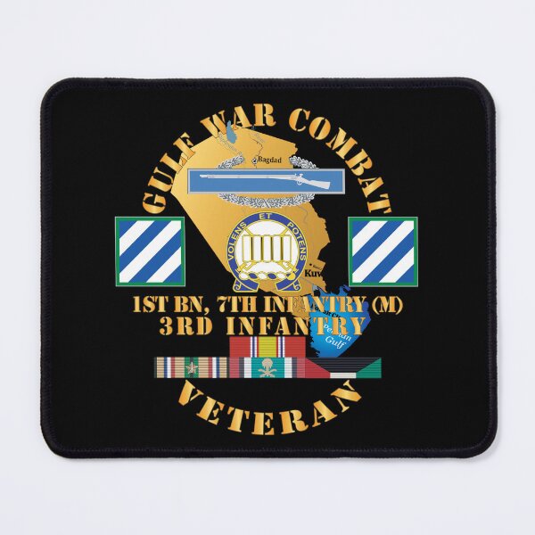 Item preview, Army - Gulf War Combat Infantry Vet w 1st Bn 7th Inf - 3rd ID SSI X 300 designed and sold by Military Insignia Products.