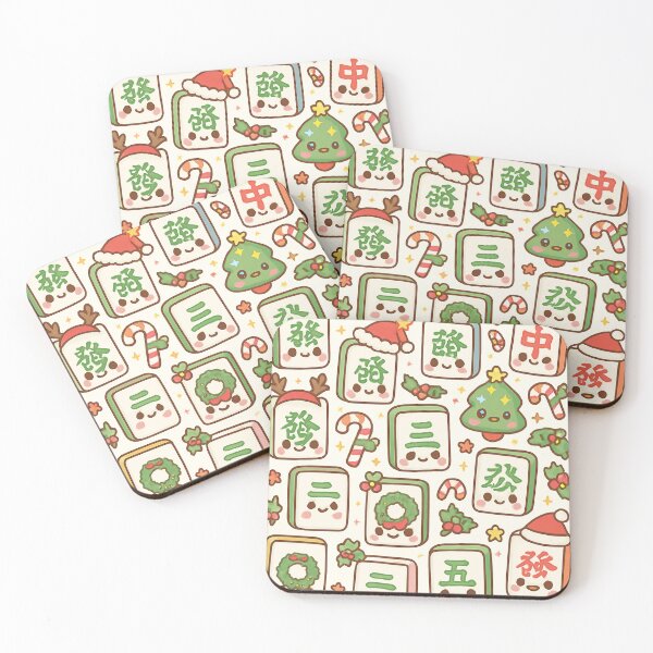 Item preview, Christmas Mahjong Tile Pattern Design designed and sold by Best Pattern⭐⭐⭐⭐⭐.