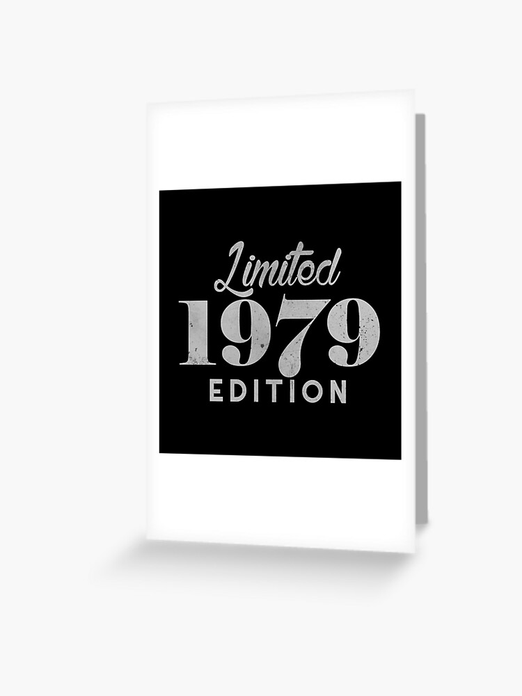 Carte De Vœux Limitee 1979 40e Anniversaire 40 Ans 19 Par Ccheshiredesign Redbubble