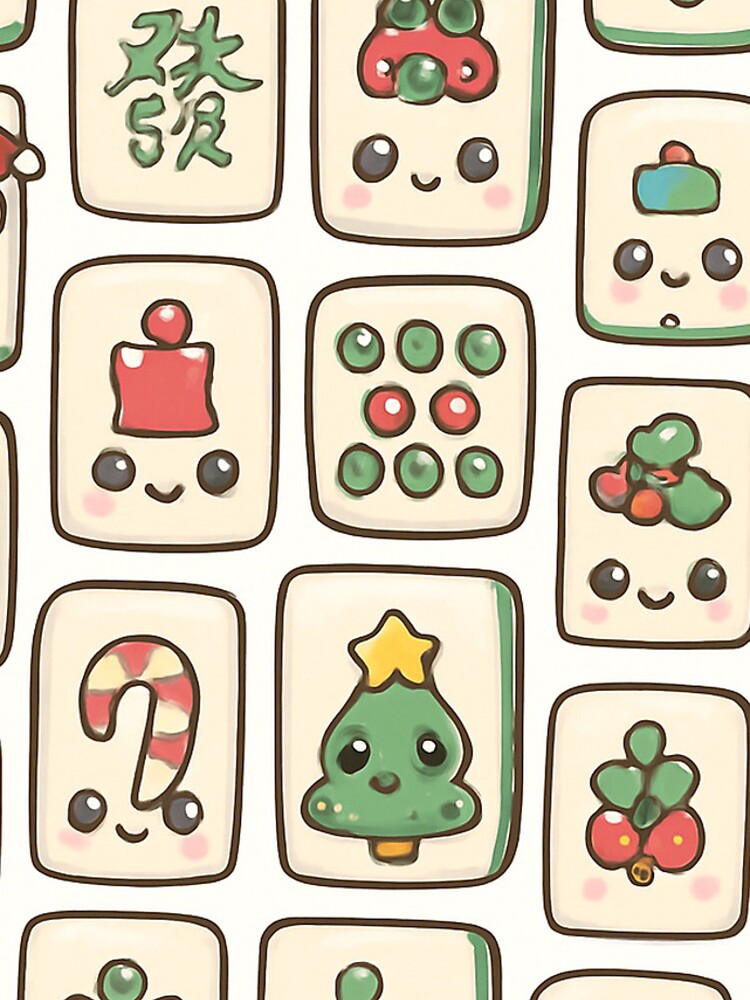 Thumbnail 4 of 4, iPhone Case, Christmas Mahjong Tile Pattern Design designed and sold by bestpattern614.