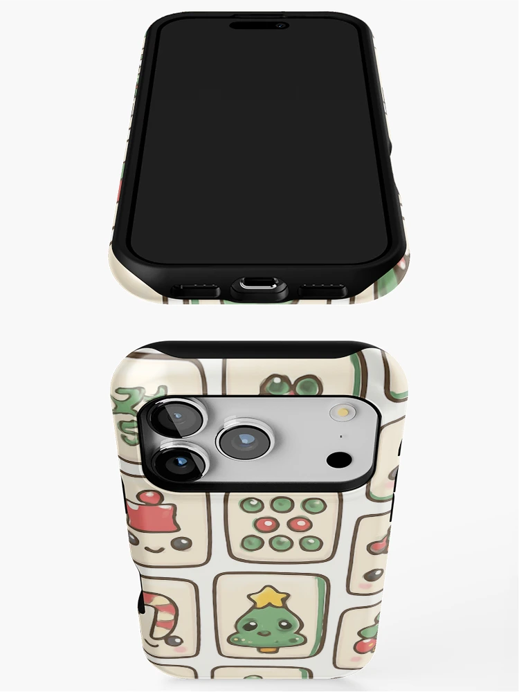 Thumbnail 3 of 4, iPhone Case, Christmas Mahjong Tile Pattern Design designed and sold by Best Pattern⭐⭐⭐⭐⭐.
